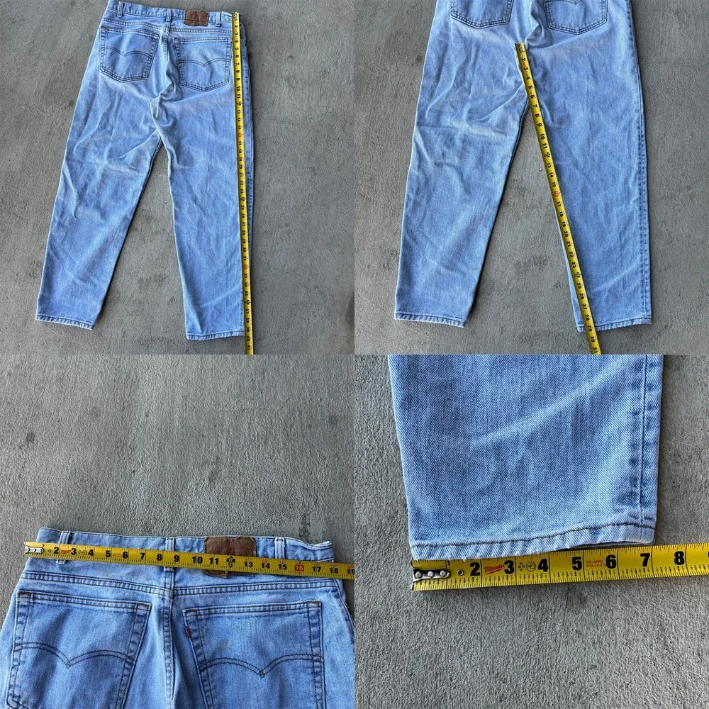 VTG Levi's 501 1992 Jeans Mens Actual size W36 L29.5‎ Light Wash Grunge USA